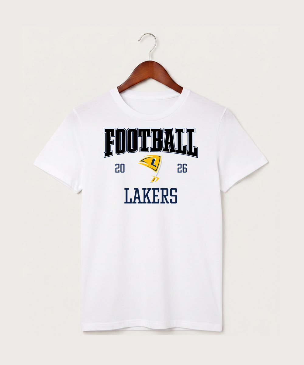 Howard Lake Waverly Winsted High School Football (Boys) - White T-Shirt - Full Front