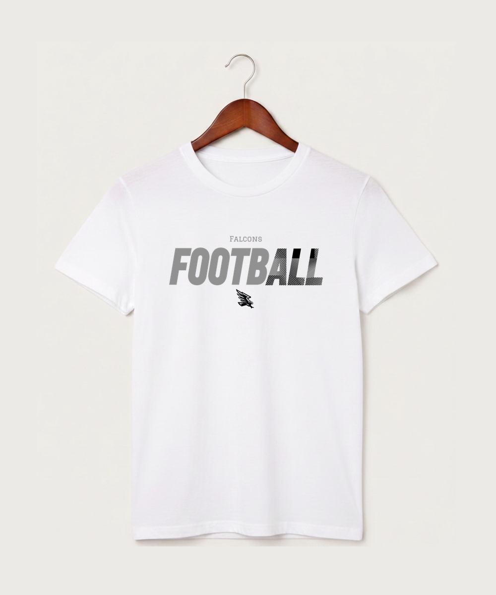 Red Rock Central High School Football (Boys) - White T-Shirt - Full Front