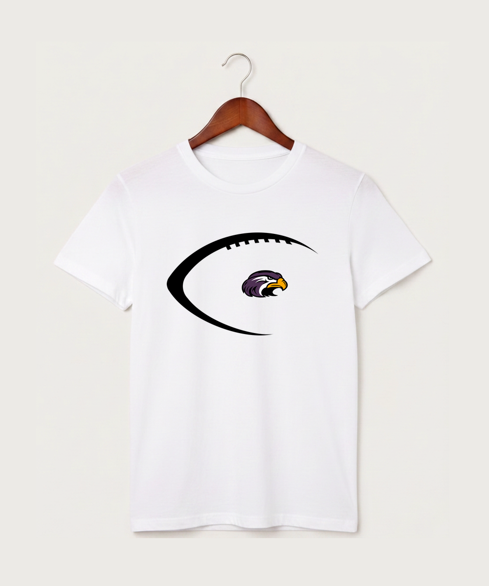 Montevideo High School Football (Boys) - White T-Shirt - Full Front