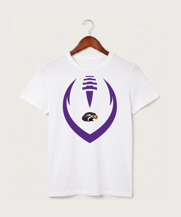 Montevideo High School Football (Boys) - White T-Shirt - Full Front