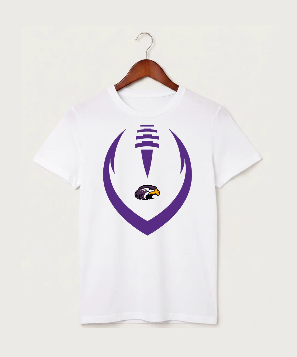 Montevideo High School Football (Boys) - White T-Shirt - Full Front