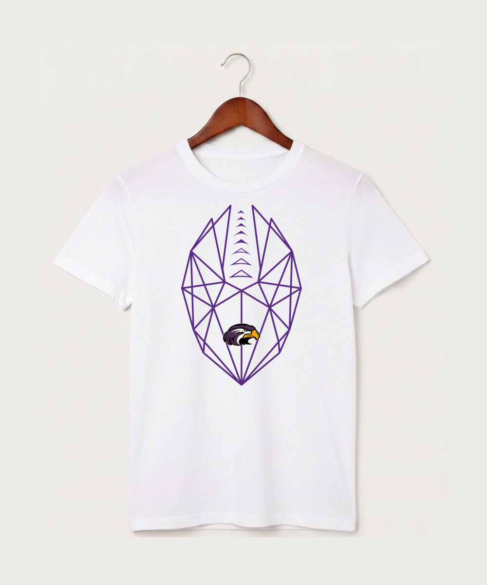 Montevideo High School Football (Boys) - White T-Shirt - Full Front