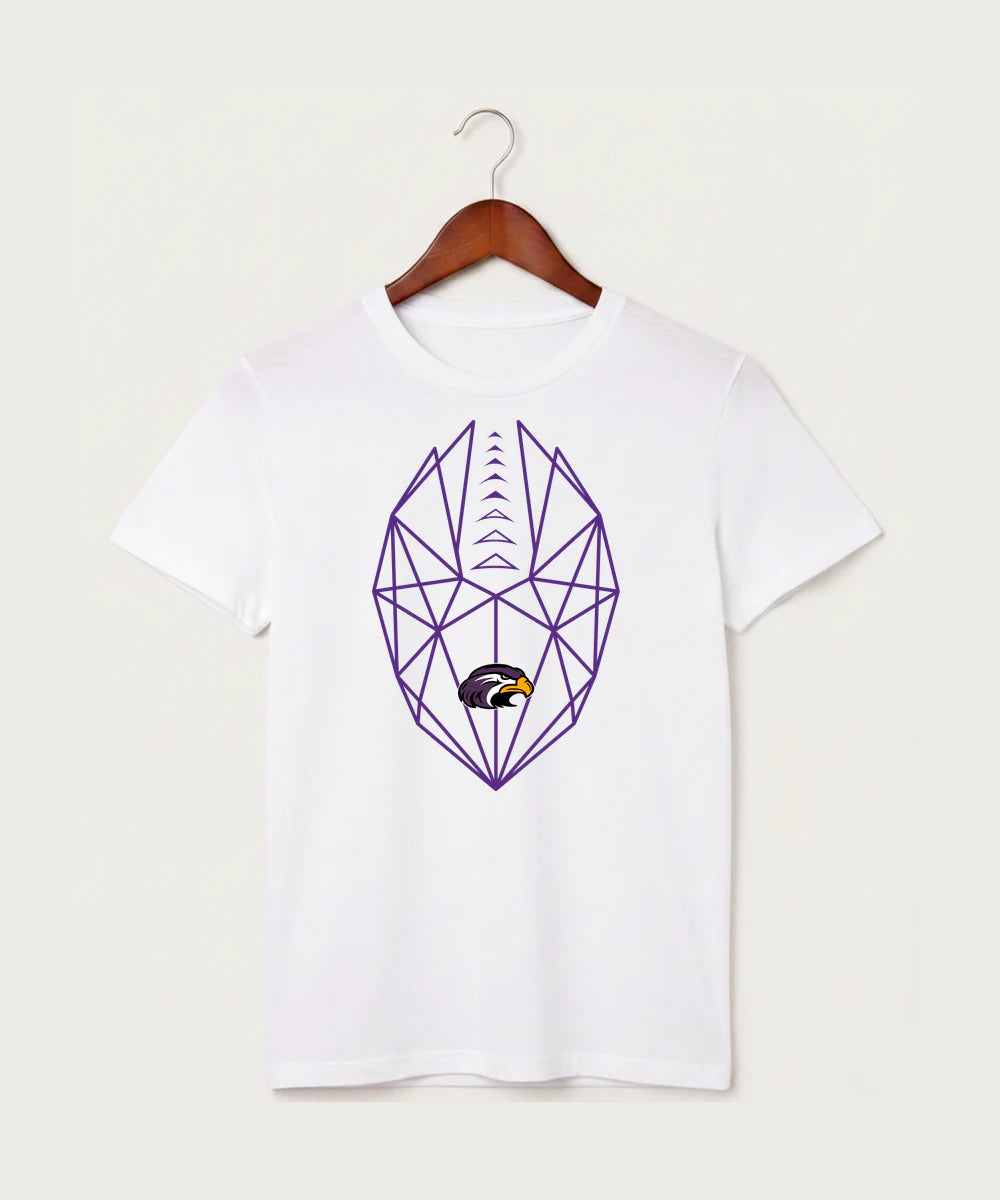 Montevideo High School Football (Boys) - White T-Shirt - Full Front
