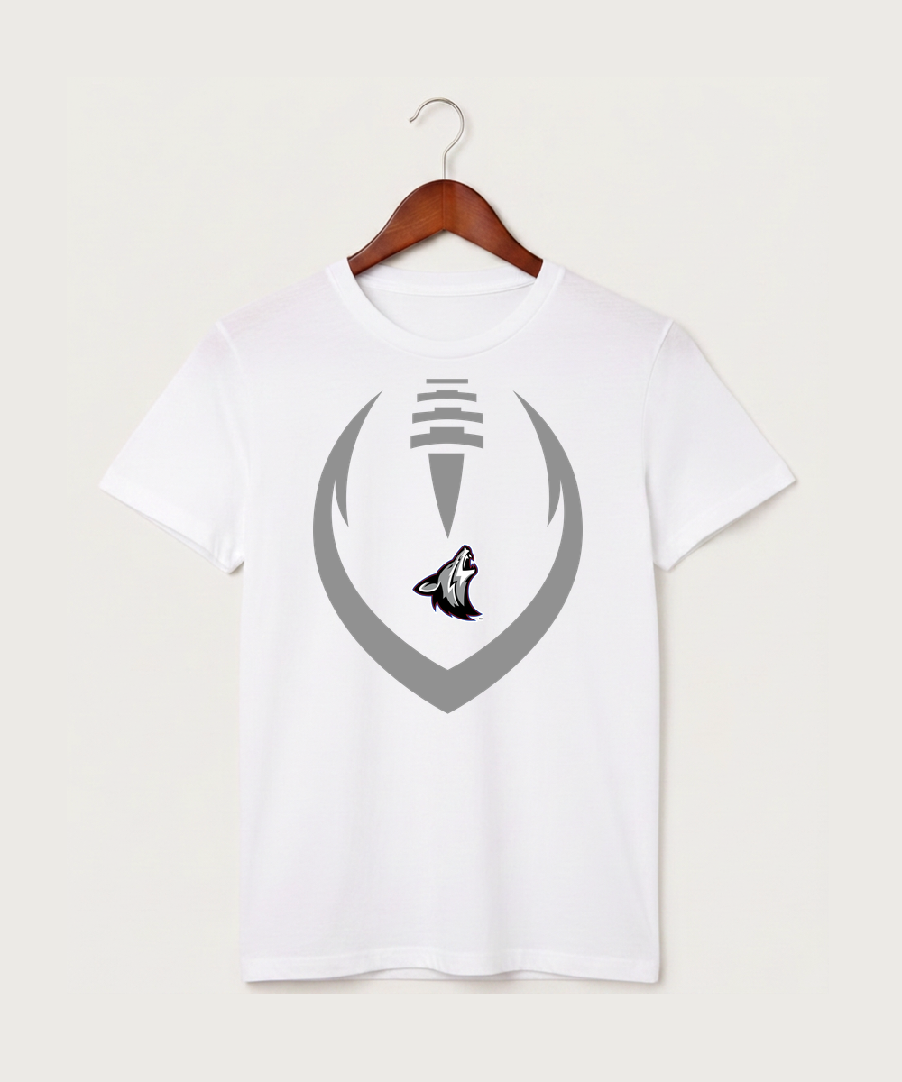Heron Lake-Okabena High School Football (Boys) - White T-Shirt - Full Front