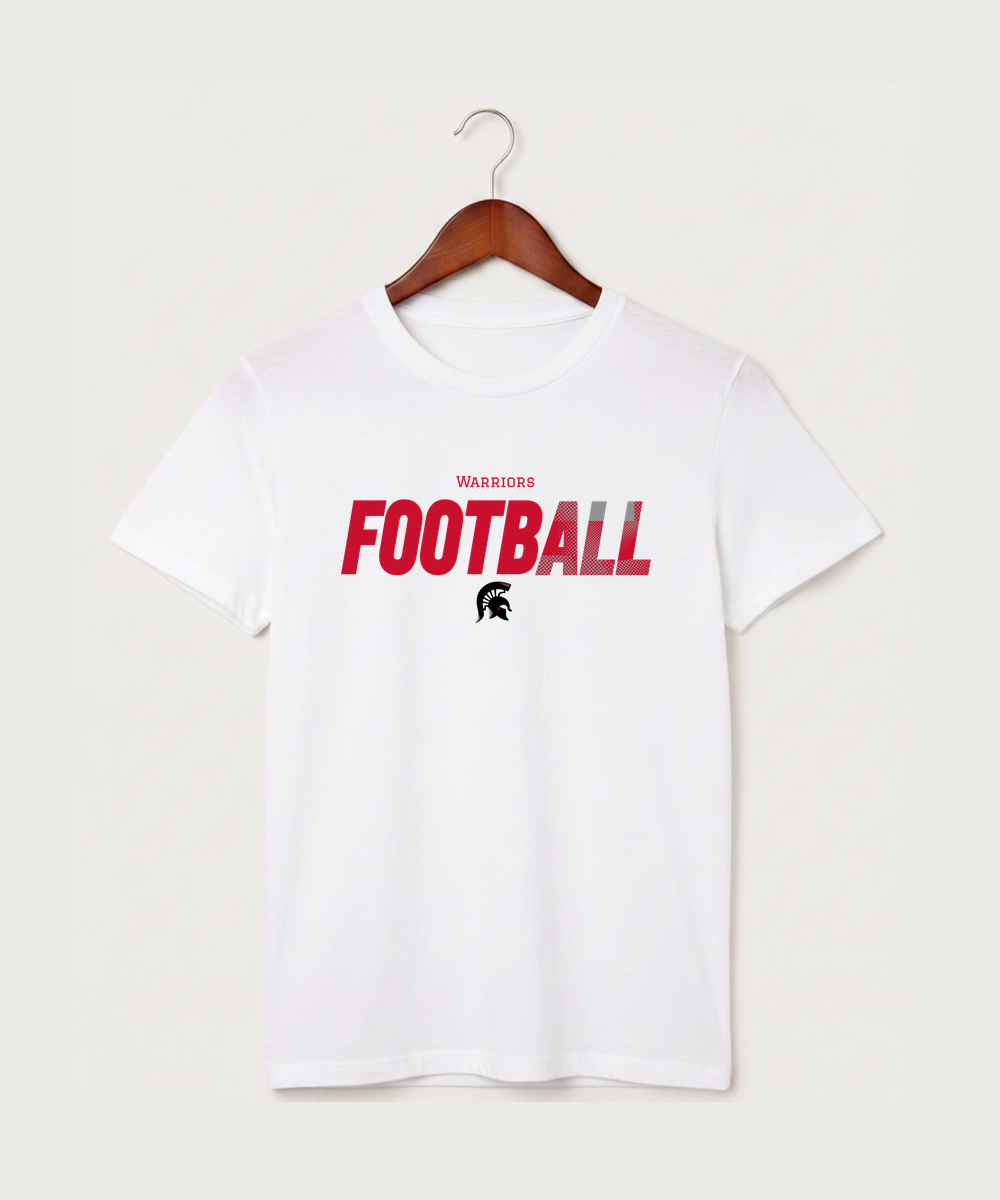 Bold High School Football (Boys) - White T-Shirt - Full Front