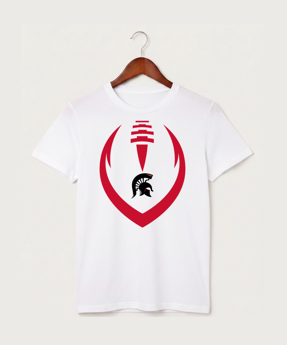 Bold High School Football (Boys) - White T-Shirt - Full Front