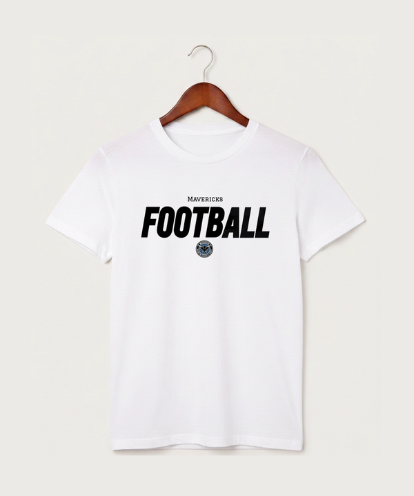 Martin County West High School Football (Boys) - White T-Shirt - Full Front