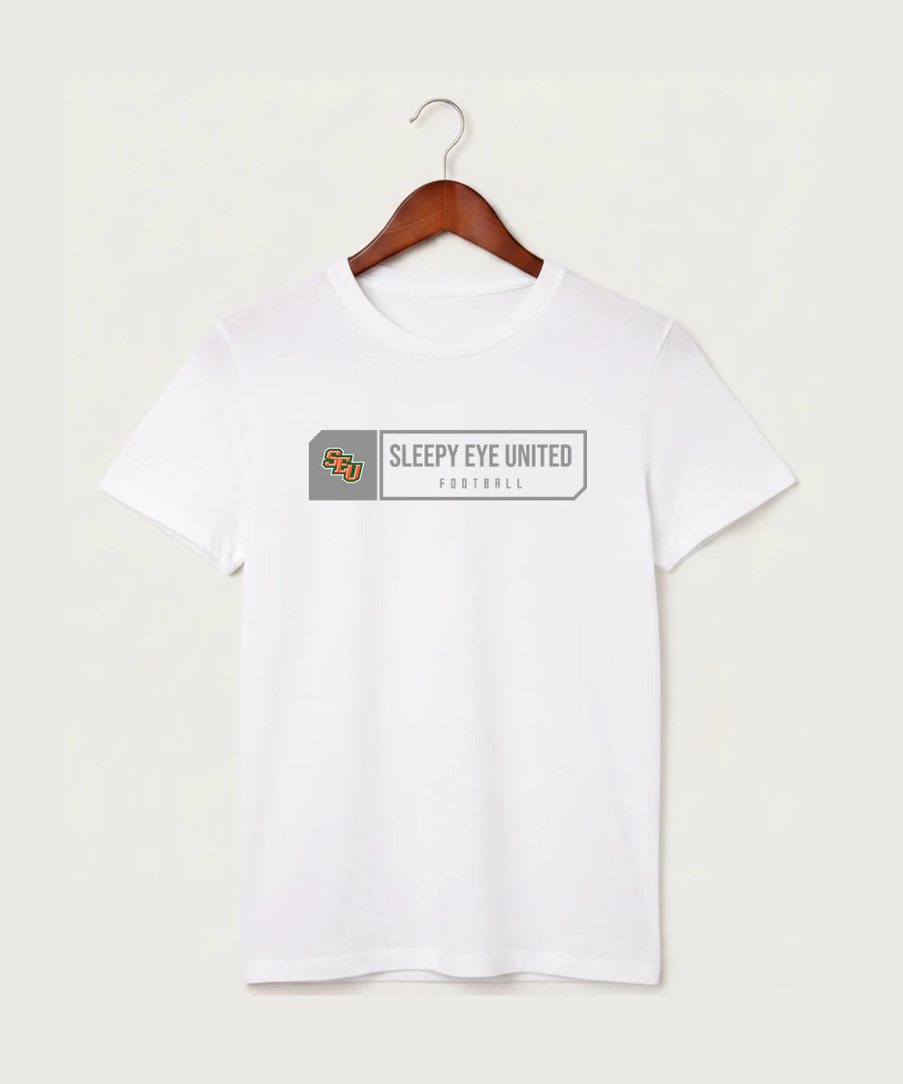 Sleepy Eye United Football (Boys) - White T-Shirt - Full Front