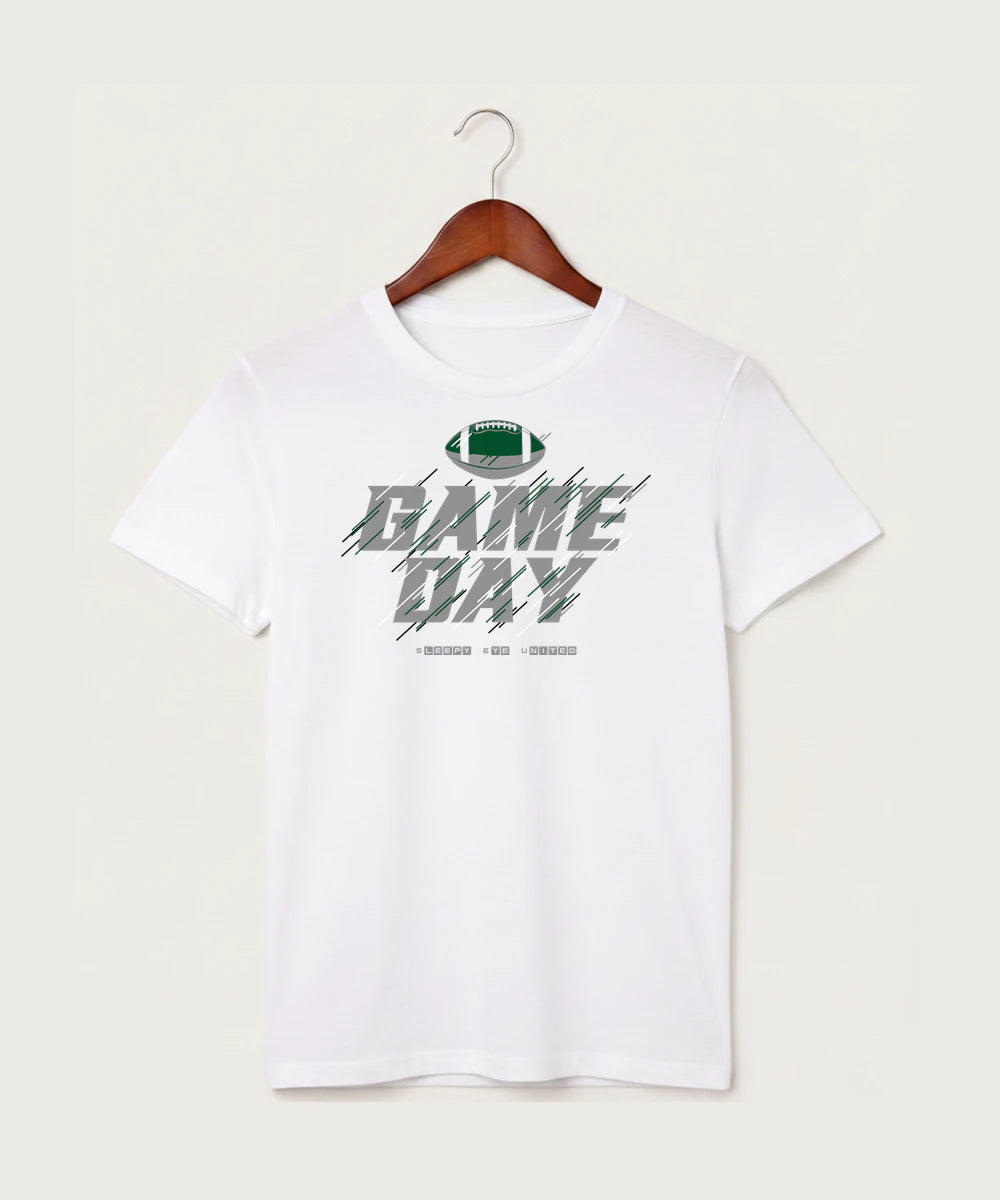 Sleepy Eye United Football (Boys) - White T-Shirt - Full Front