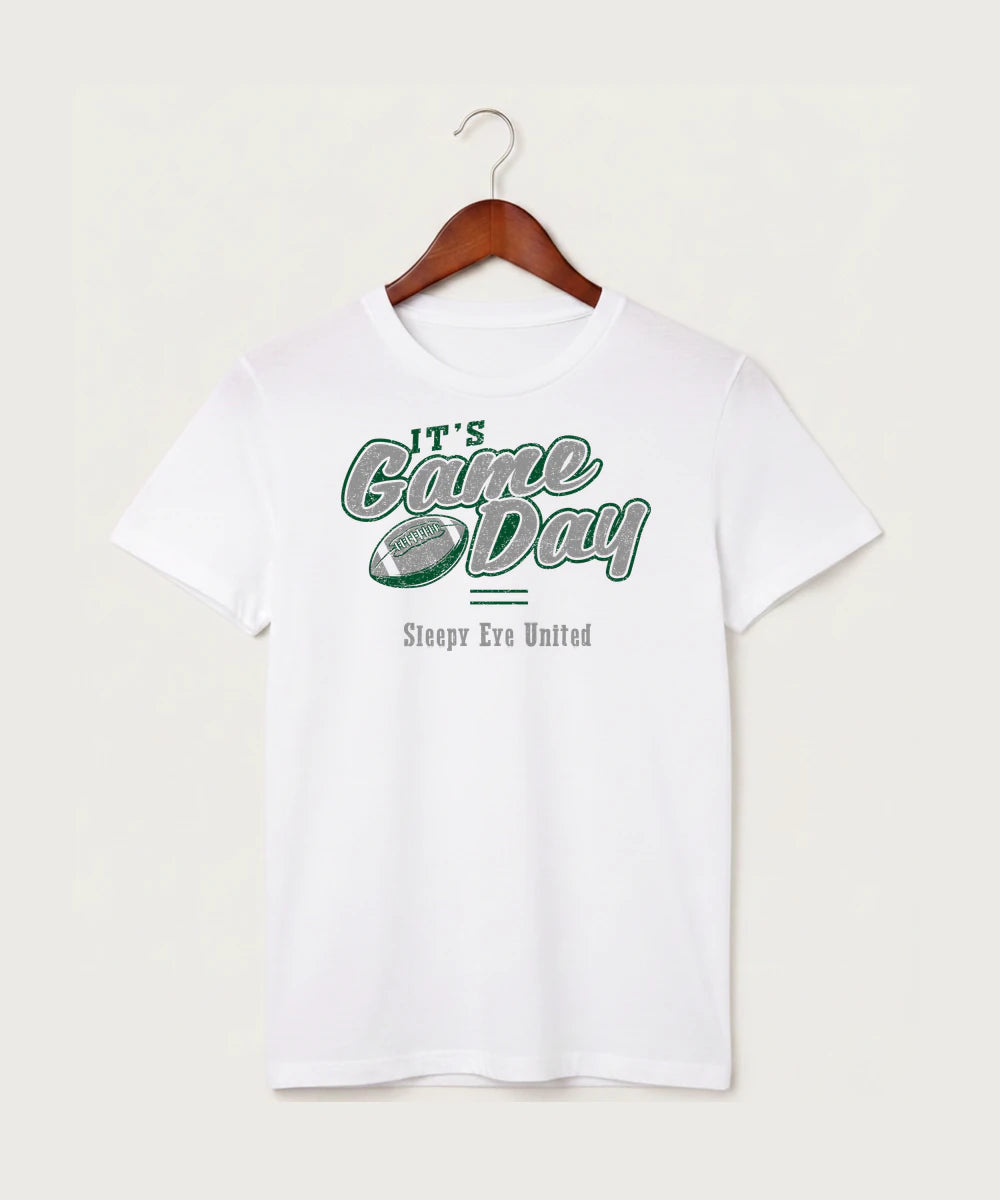 Sleepy Eye United Football (Boys) - White T-Shirt - Full Front