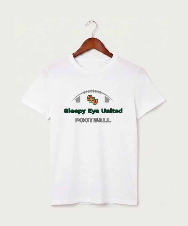 Sleepy Eye United Football (Boys) - White T-Shirt - Full Front