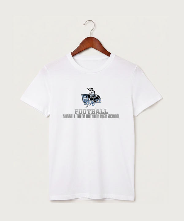 Russell-Tyler-Ruthton High School Football (Boys) - White T-Shirt - Full Front