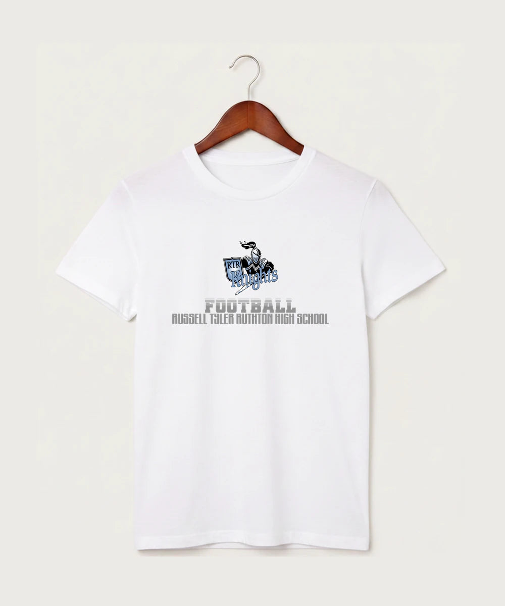 Russell-Tyler-Ruthton High School Football (Boys) - White T-Shirt - Full Front
