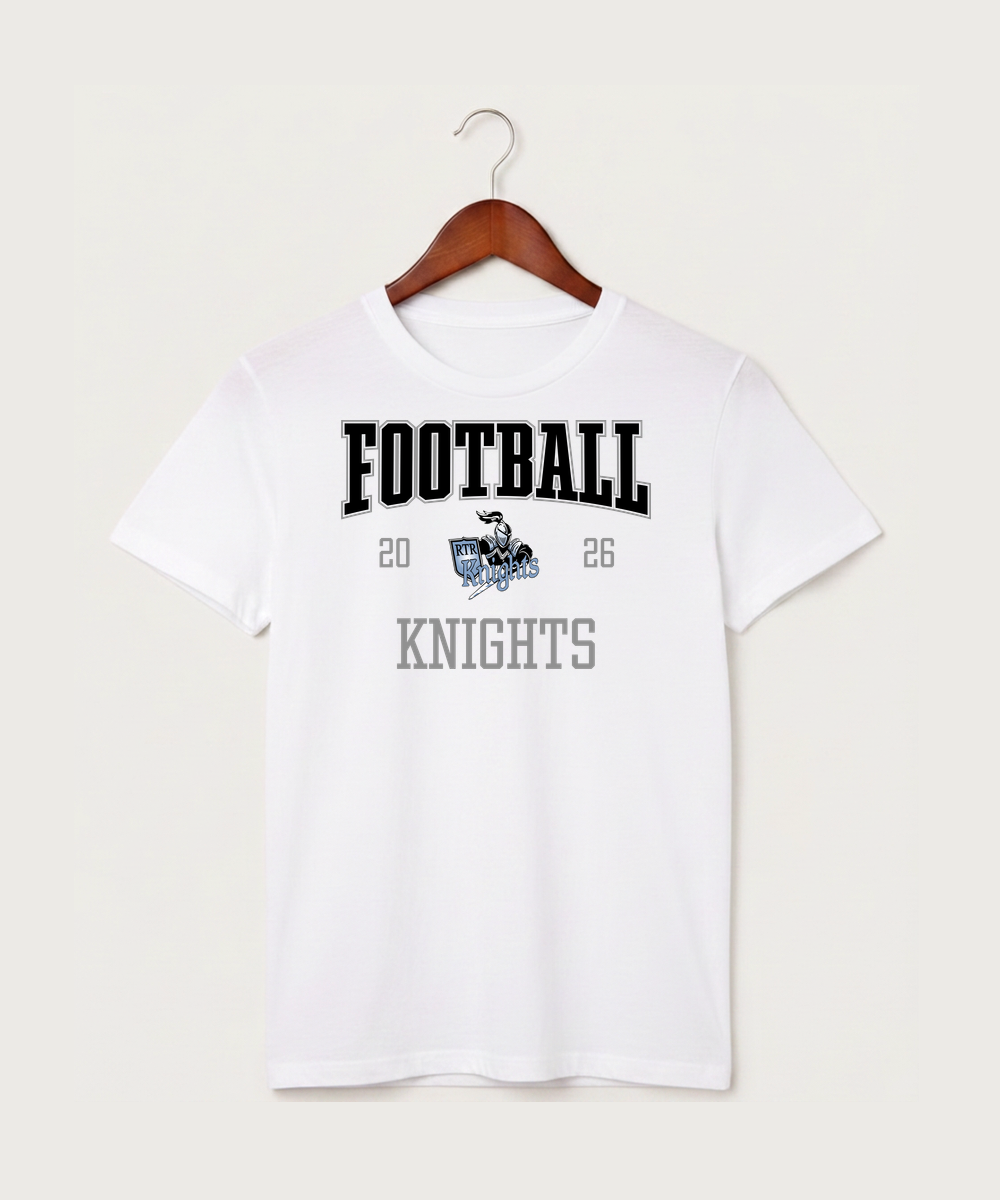 Russell-Tyler-Ruthton High School Football (Boys) - White T-Shirt - Full Front