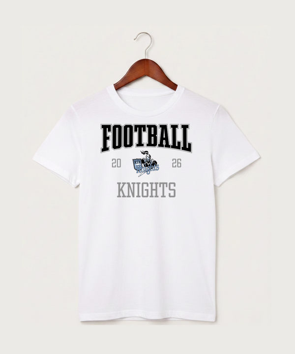 Russell-Tyler-Ruthton High School Football (Boys) - White T-Shirt - Full Front