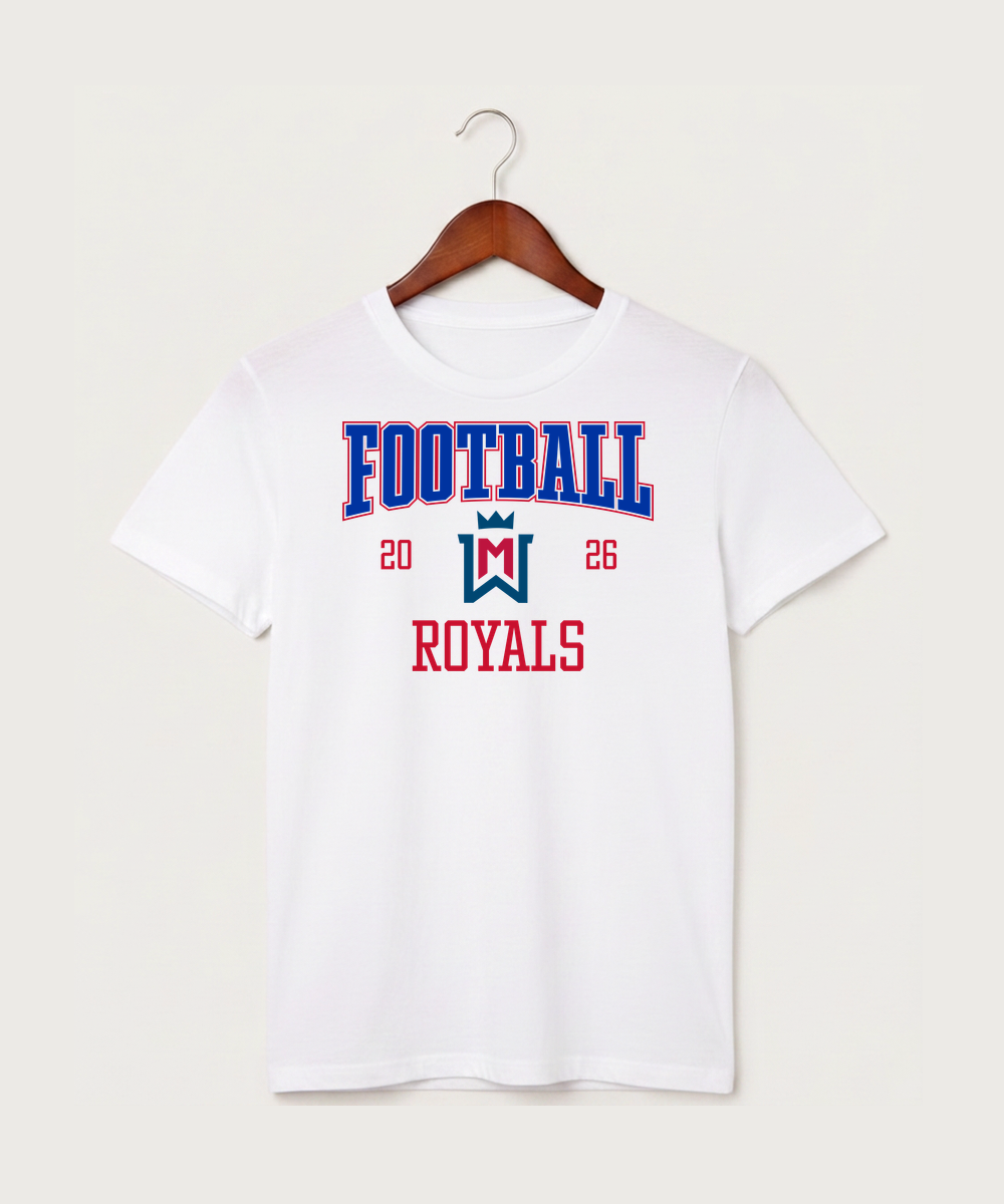 Watertown Mayer High School Football (Boys) - White T-Shirt - Full Front