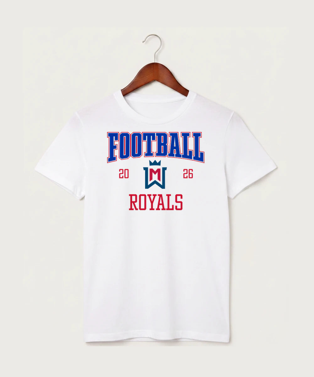 Watertown Mayer High School Football (Boys) - White T-Shirt - Full Front