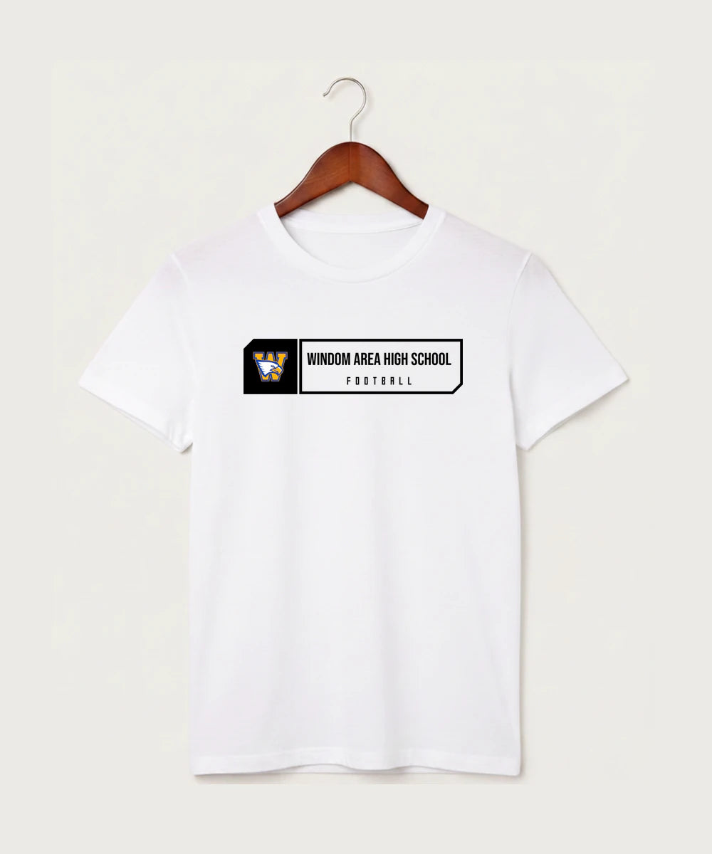 Windom Area High School Football (Boys) - White T-Shirt - Full Front