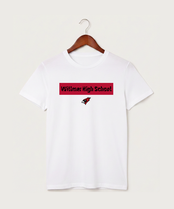 Willmar High School Athletics - White T-Shirt - Full Front