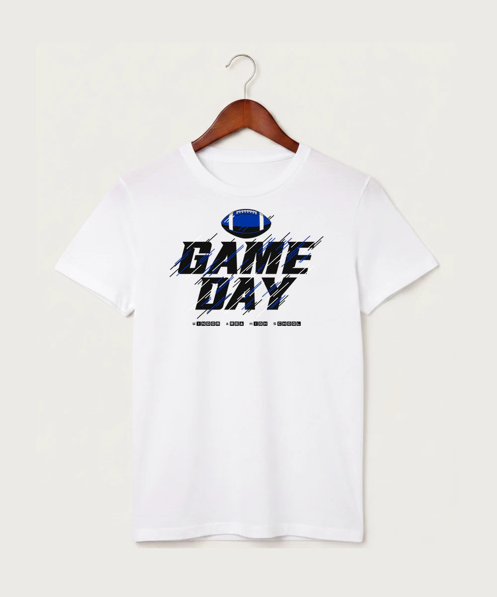 Windom Area High School Football (Boys) - White T-Shirt - Full Front