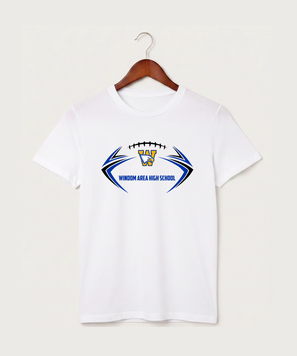Windom Area High School Football (Boys) - White T-Shirt - Full Front