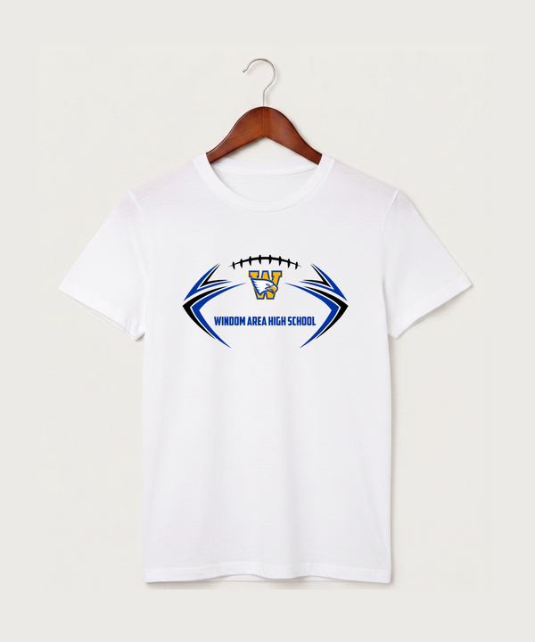 Windom Area High School Football (Boys) - White T-Shirt - Full Front