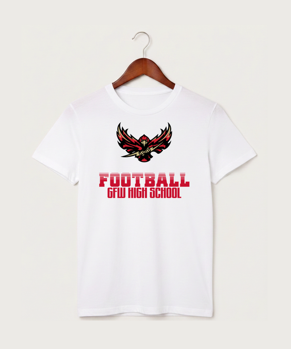 Gfw High School Football (Boys) - White T-Shirt - Full Front