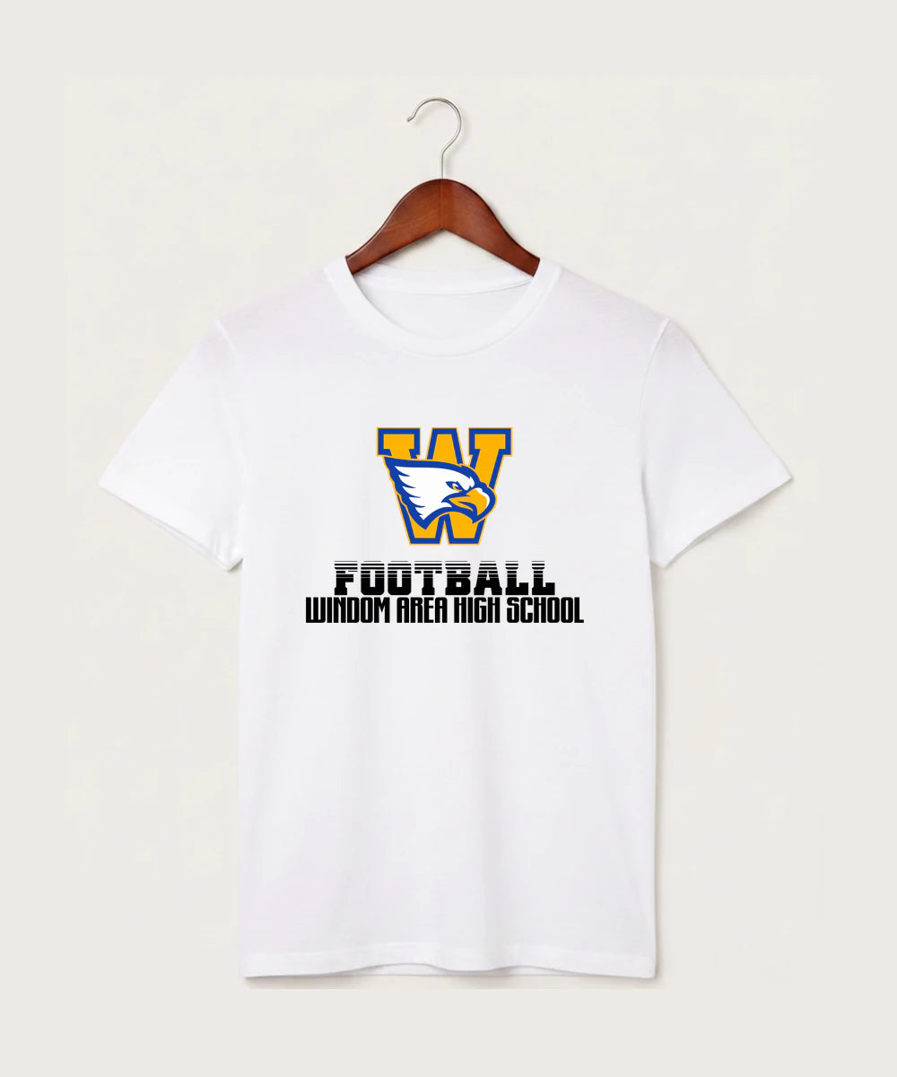 Windom Area High School Football (Boys) - White T-Shirt - Full Front