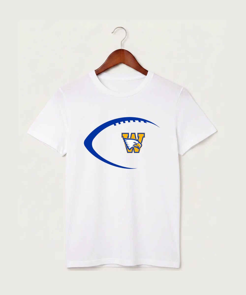 Windom Area High School Football (Boys) - White T-Shirt - Full Front