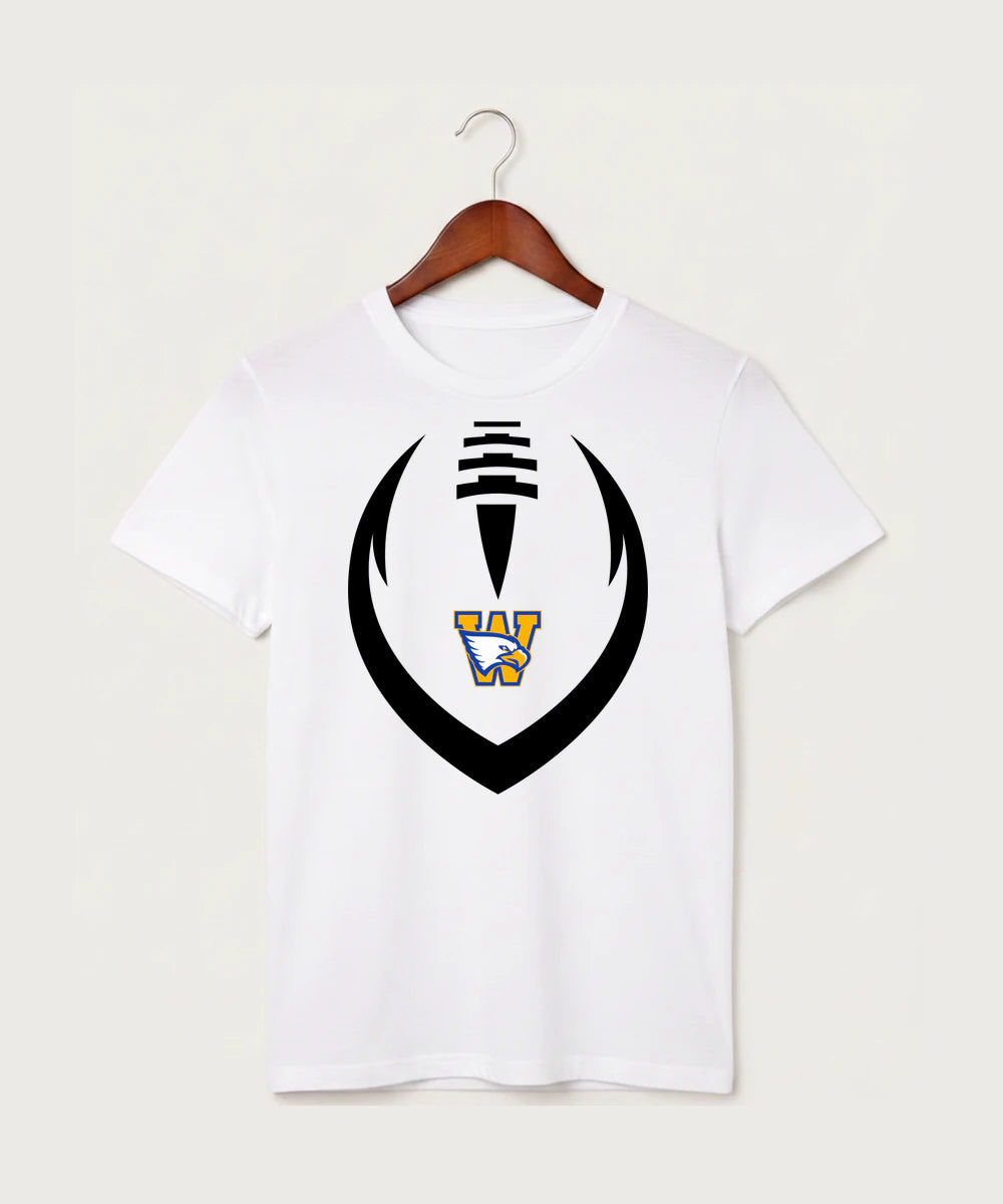 Windom Area High School Football (Boys) - White T-Shirt - Full Front