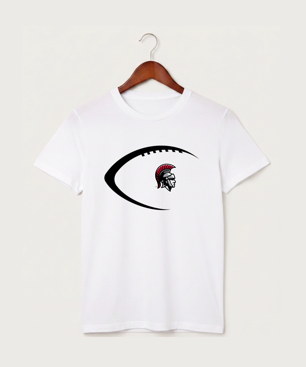 Worthington High School Football (Boys) - White T-Shirt - Full Front