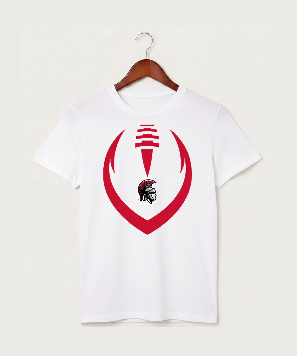 Worthington High School Football (Boys) - White T-Shirt - Full Front