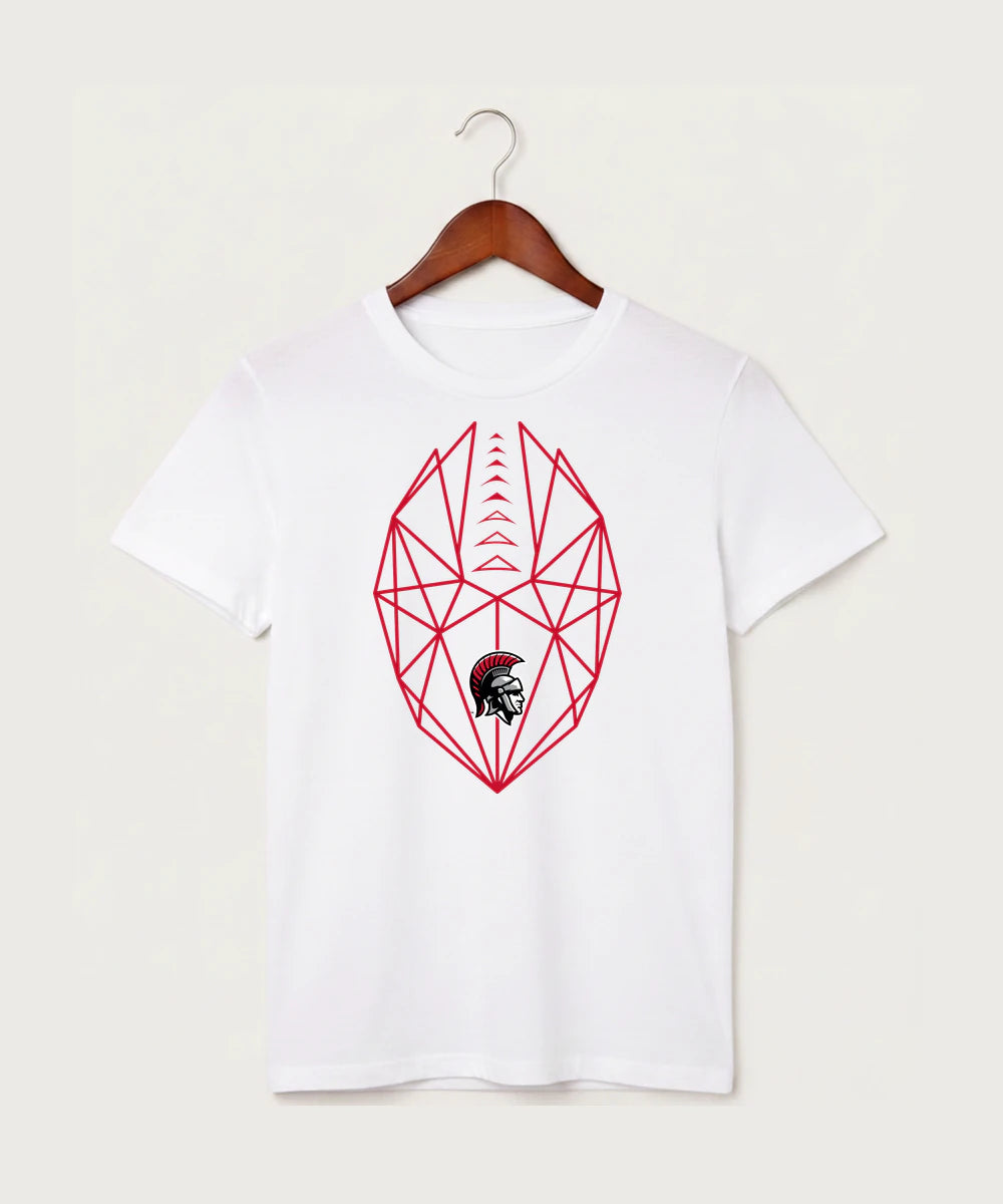 Worthington High School Football (Boys) - White T-Shirt - Full Front