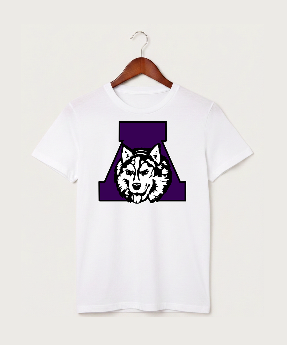 Albany High School Volleyball (Girls) - White T-Shirt - Full Front