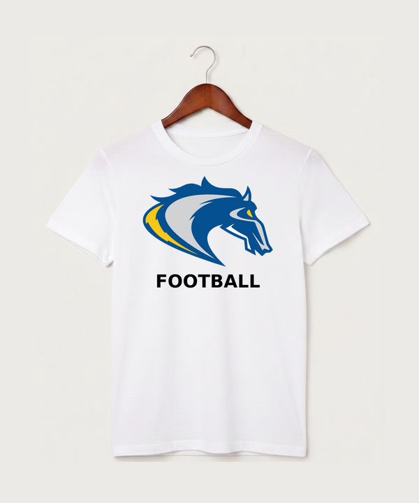 Riverside High School Football general - White T-Shirt - Full Front