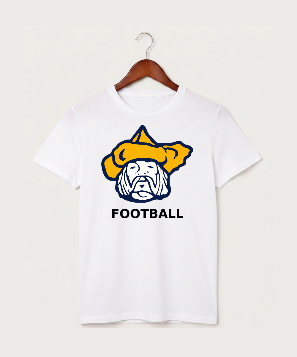 Polo HS Football general - White T-Shirt - Full Front