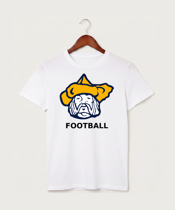 Polo HS Football general - White T-Shirt - Full Front