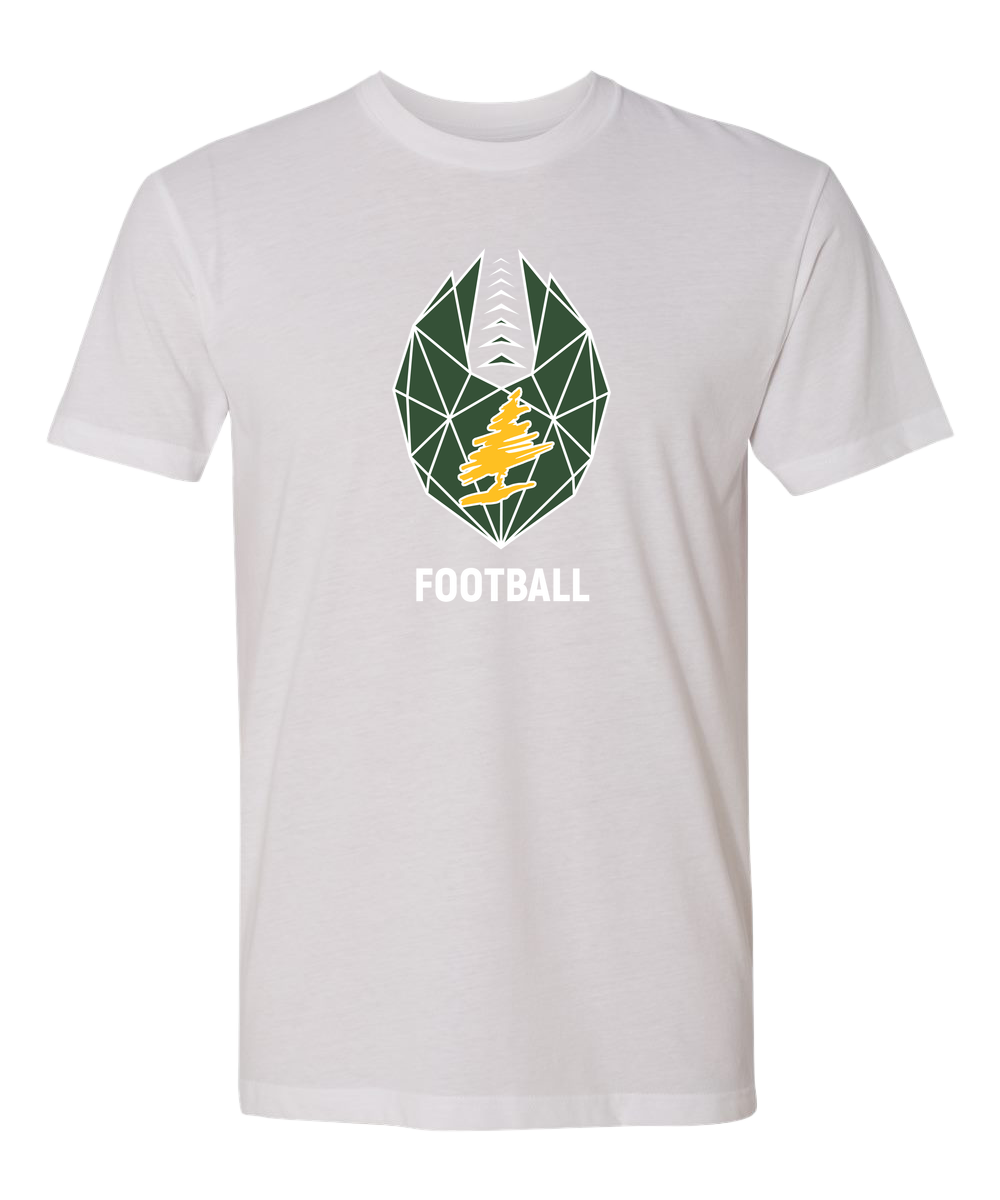 DC Everest Middle School Football — example store - White T-Shirt - Full Front