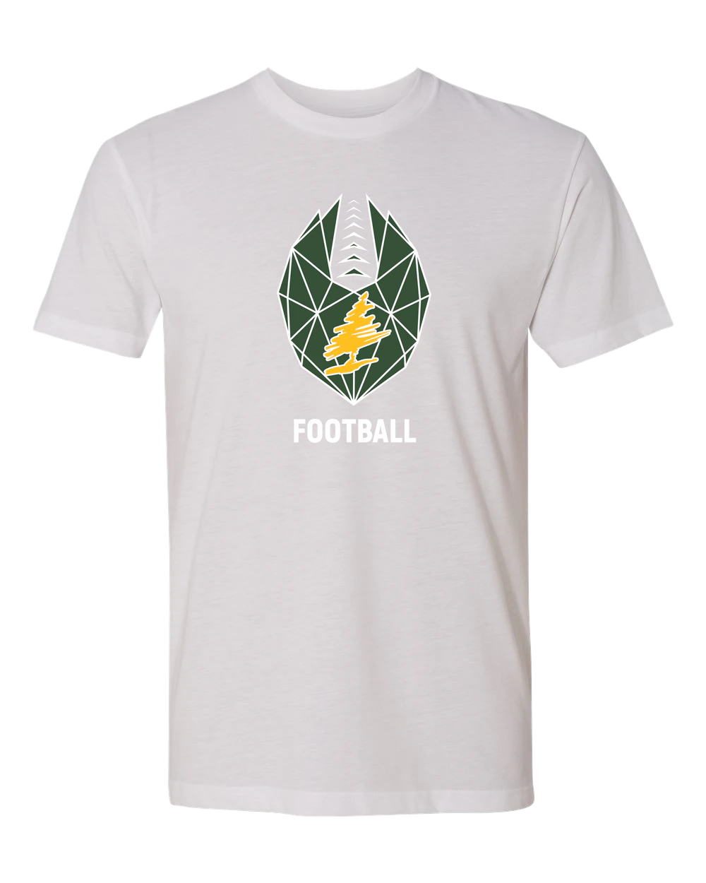 DC Everest Middle School Football — example store - White T-Shirt - Full Front