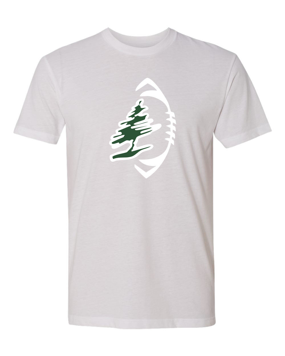 DC Everest Middle School Football — example store - White T-Shirt - Full Front