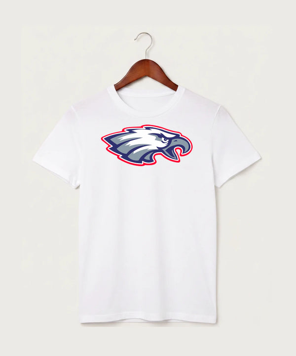 Pequot Lakes High School Football (Boys) - White T-Shirt - Full Front