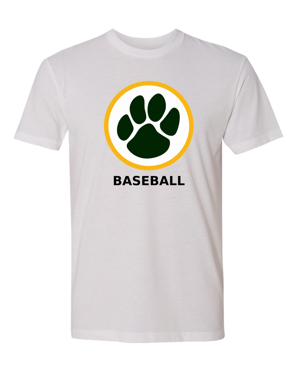 Ashwaubenon Baseball — final e2e test - White T-Shirt - Full Front