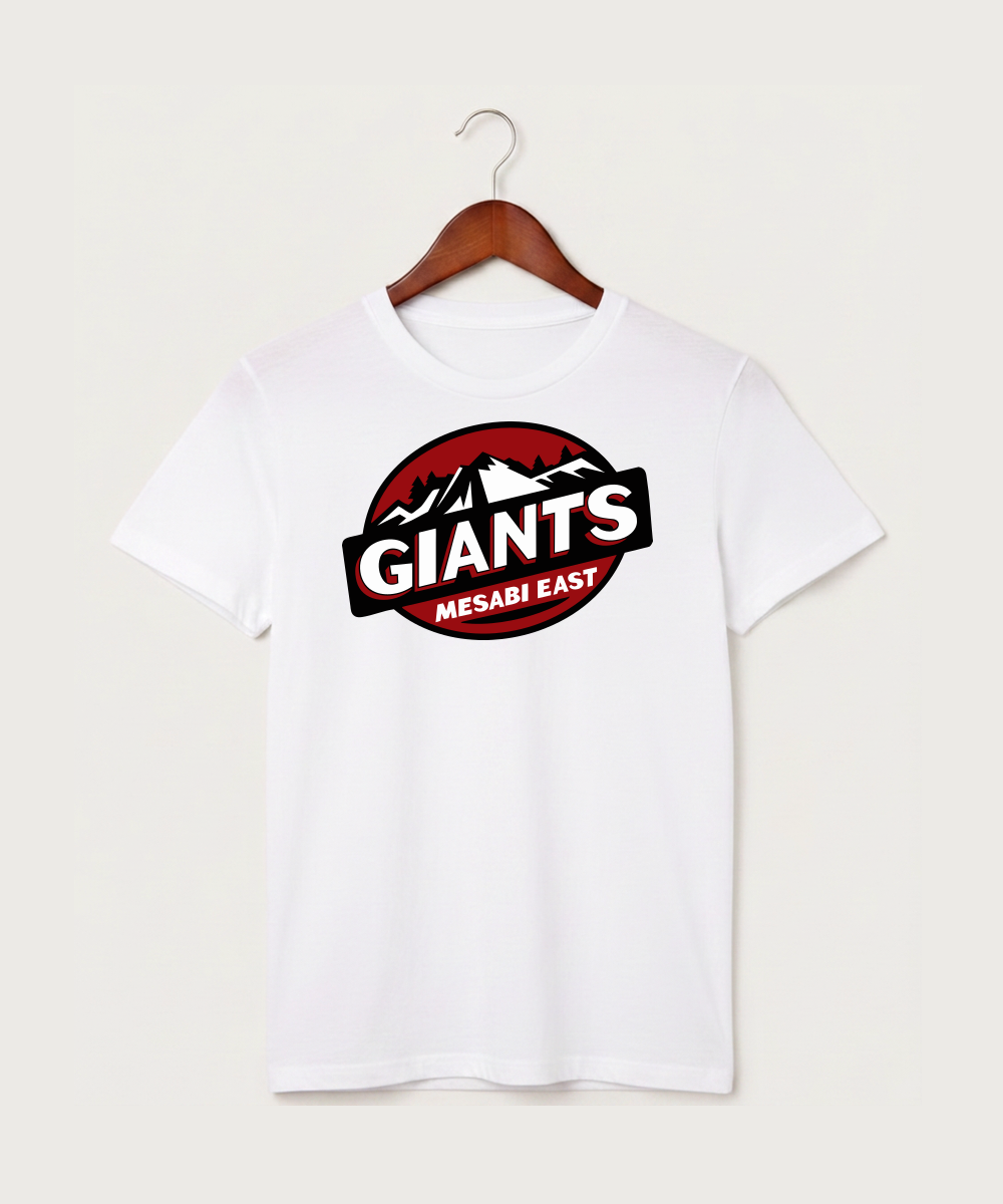 Mesabi East High School Football (Boys) - White T-Shirt - Full Front
