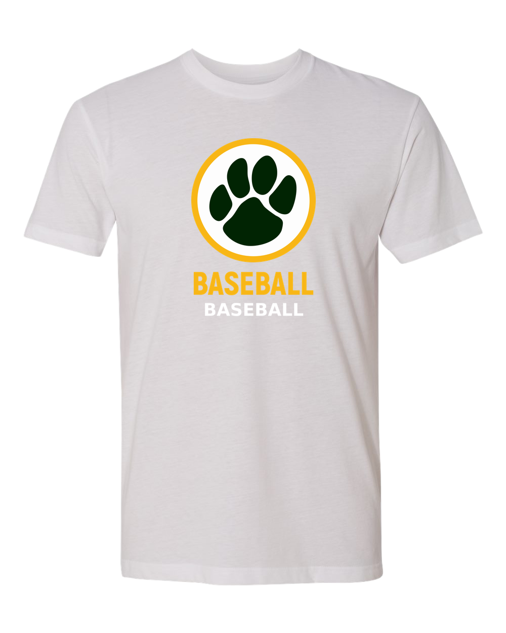 Ashwaubenon Baseball — final e2e test - White T-Shirt - Full Front