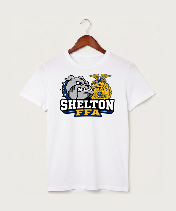 Shelton High School FFA general - White T-Shirt - Full Front