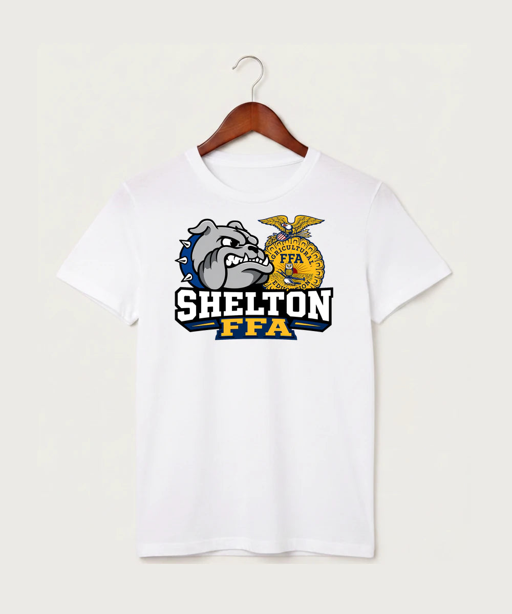 Shelton High School FFA general - White T-Shirt - Full Front