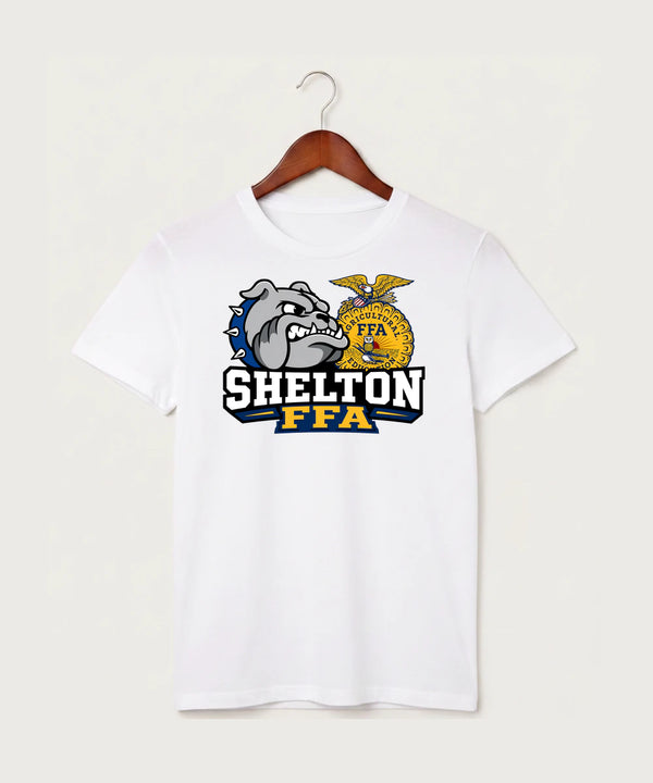 Shelton High School FFA general - White T-Shirt - Full Front