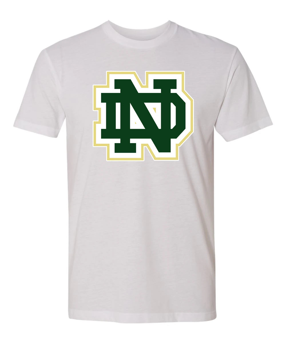 Notre Dame Hockey - White T-Shirt - Full Front