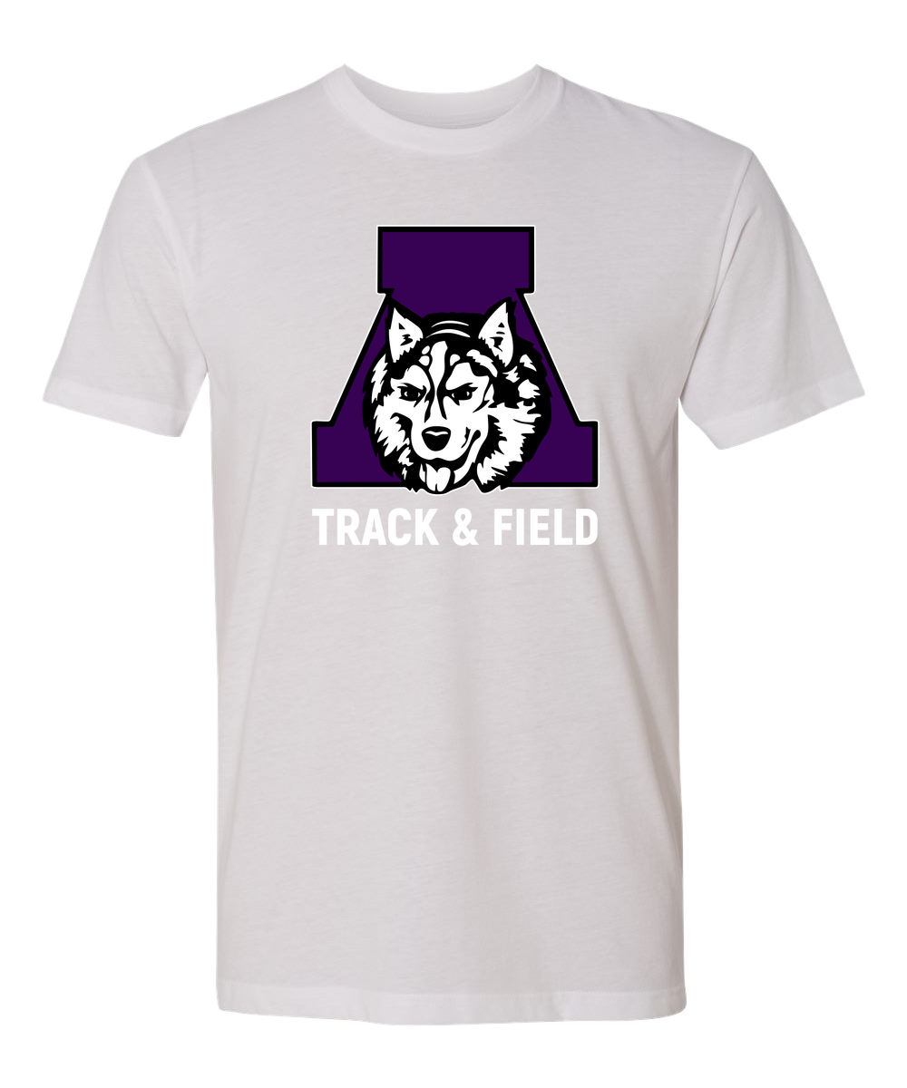 Albany Track & Field - White T-Shirt - Full Front