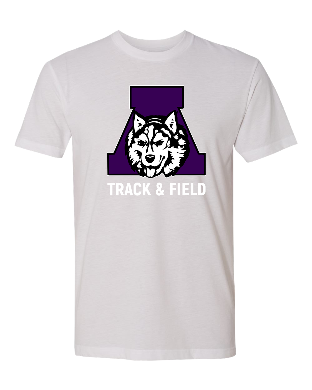 Albany Track & Field - White T-Shirt - Full Front